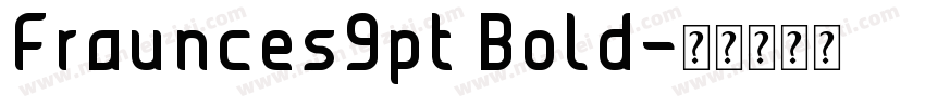 Fraunces9pt Bold字体转换